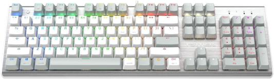 Клавиатура A4TECH Fstyler FS100 Neon,  USB, серый + белый