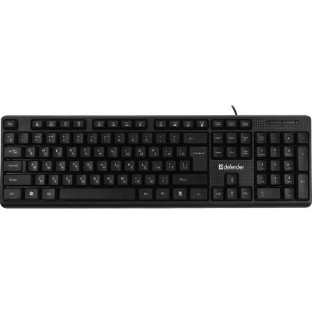 Клавиатура Defender Daily Hb-162,  USB, черный [45162]