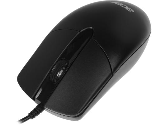 Мышь Acer OMW300, оптическая, проводная, USB, черный [zl.mcecc.01w]