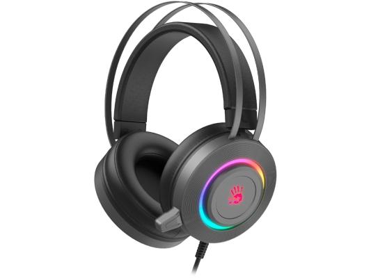 Гарнитура игровая A4TECH Bloody G521S,  для компьютера, мониторные,  проводные, серый