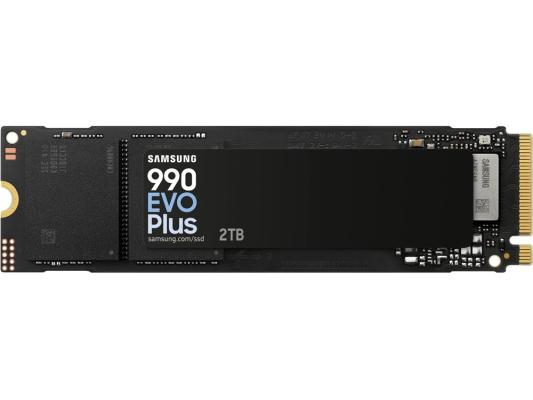 Твердотельный накопитель SSD M.2 Samsung 2.0Tb 990 EVO Plus <MZ-V9S2T0BW> (PCI-E 5x2/4x4, 7250/6300MBs, 3D TLC, NVMe 2.0, 1200TBW, 22х80mm)