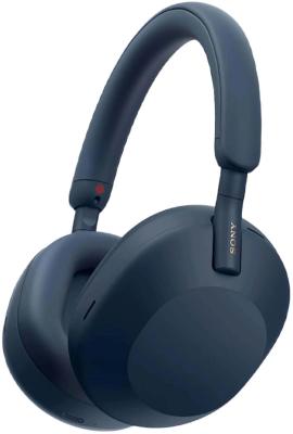 Гарнитура мониторные Sony WH-1000XM5 1.2м синий беспроводные bluetooth оголовье (WH-1000XM5/L)
