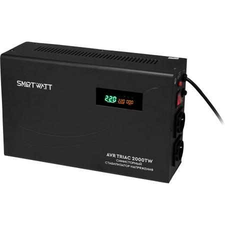 Стабилизатор напряжения SMARTWATT AVR Triac 2000TW 2 розетки 4512020380003