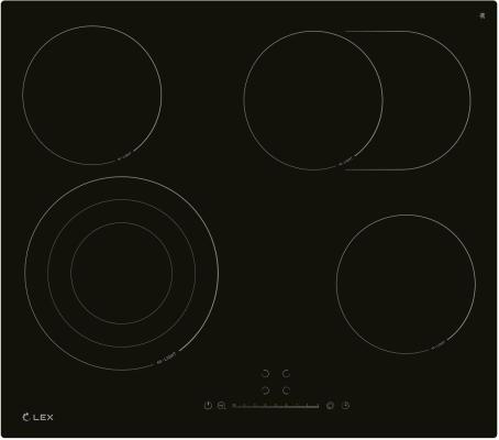Варочная панель электрическая LEX EVH 642D BL черный