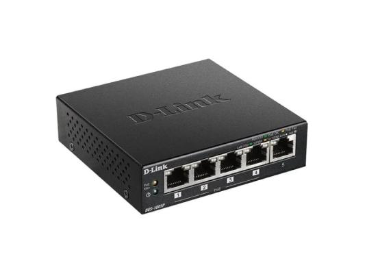 Коммутатор D-Link DGS-1005P/B3A 5 портов (4x 1Gbs PoE, 1x 1Gbs) (DGS-1005P/B3A)