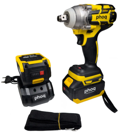 PHOQ Гайковерт аккумуляторный ударный 320 Н/м 4.0 АЧ DYWR1-1