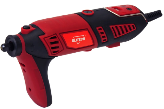 ELITECH МПШ 0170Э (E2213.039.01) ПШМ,170Вт,8000-35000об\\мин,цанга-2.4\\3.2мм,0.7кг,чем,опора,гибкий в