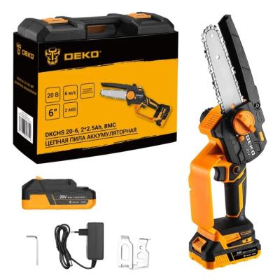 Цепная пила аккумуляторная DEKO DKCHS 20-6