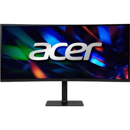 Монитор 34" ACER Nitro CZ342CURVbmiphuzx Black (Curved 1000R Black, 21:9, VA, 3440x1440, 0,5 / 1ms, 300cd, 180Hz, 1xHDMI(2.0) + 1xDP(1.4) + 1xType-C(65W) + Audio out + USB2.0 + USB-B (2up 2down), Speakers 3Wx2, sync: FreeSync Premium, hdr: HDR 10, hadj 11