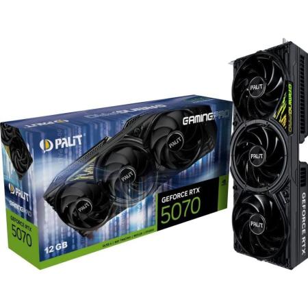 Видеокарта Palit PCI-E 5.0 RTX5070 GAMINGPRO NVIDIA GeForce RTX 5070 12Gb 192bit GDDR7 2325/28000 HDMIx1 DPx3 HDCP Ret