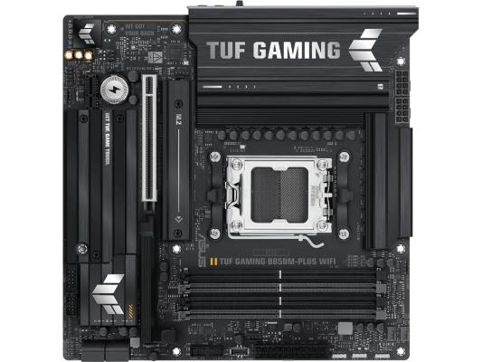 Материнская плата Asus TUF GAMING B850M-PLUS WIFI SocketAM5 AMD B850 4xDDR5 mATX AC`97 8ch(7.1) 2.5Gg RAID+HDMI+DP