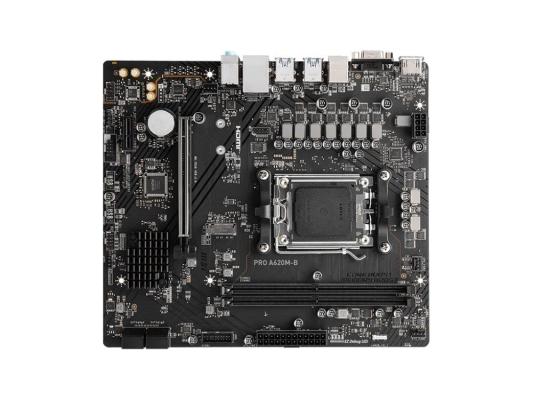 Материнская плата MSI PRO A620M-B SocketAM5 AMD A620 2xDDR5 mATX AC`97 8ch(7.1) 2.5Gg RAID+VGA+HDMI