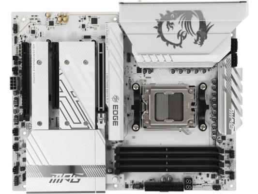 Материнская плата MSI MPG B850 EDGE TI WIFI B850, AM5, 4*DDR5, 3*PCIEx16, 4*M.2, 3*TypeC, 2*USB3.2Gen2, 1*USB3.2Gen1, 4*USB2.0, 4*SATA3.0, 5G, HDMI, ATX, RTL