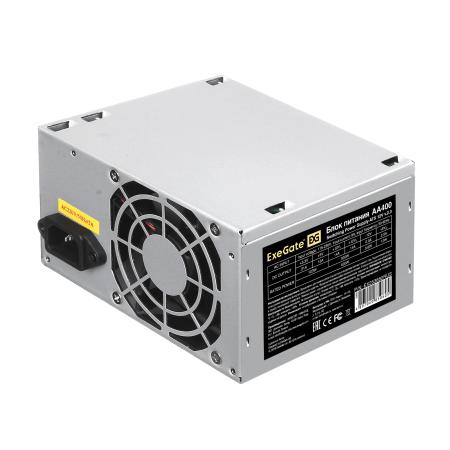 Блок питания 400W ExeGate AA400 (ATX, 8cm fan, 24pin, 4pin, 2xSATA, IDE)
