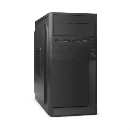 Корпус Minitower ExeGate BAA-105U2-01-UNS450 (mATX, БП UNS450 с вент. 12см, 2*USB+2*USB3.0, аудио, черный)