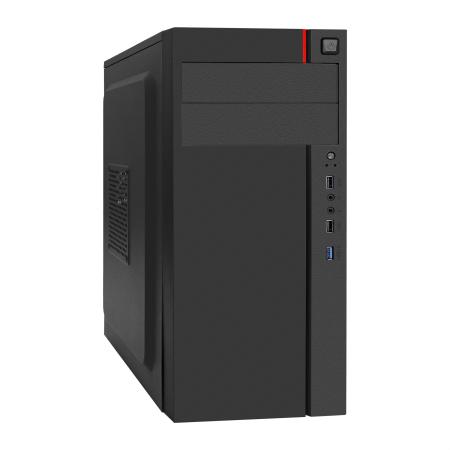 Корпус Miditower ExeGate AA-440U-UNS400 (ATX, БП UNS400 с вент. 12см, 2*USB+1*USB3.0, аудио, черный)