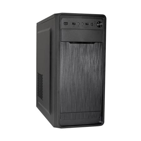Корпус Miditower ExeGate XP-332-UNS500 (ATX, БП UNS500 с вент. 12см, 2*USB, аудио, черный)