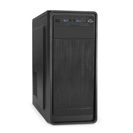Корпус Miditower ExeGate XP-332UC-UNS500 (ATX, БП UNS500 с вент. 12см, 2*USB3.0+1*TypeC, аудио, черный)
