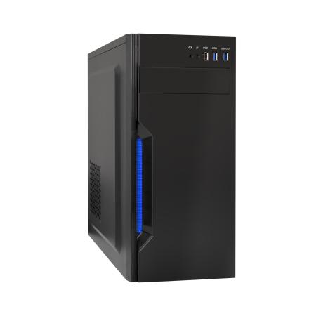 Корпус Miditower ExeGate XP-333U-UNS350 (ATX, БП UNS350 с вент. 12см, 1*USB+2*USB3.0, аудио, черный)