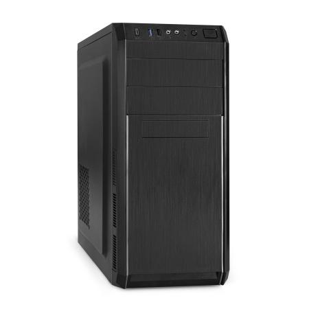 Корпус Miditower ExeGate XP-334UC-UNS350 (ATX, БП UNS350 с вент. 12см, 1*USB+1*USB3.0+1*TypeC, аудио, черный)