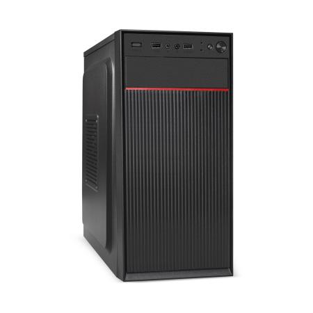 Корпус Minitower ExeGate BAA-113-UNS500 (mATX, БП UNS500 с вент. 12см, 2*USB, аудио, черный)