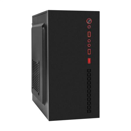 Корпус Minitower ExeGate BAA-403-UNS400 (mATX, БП UNS400 с вент. 12см, 2*USB, HD Audio, черный)