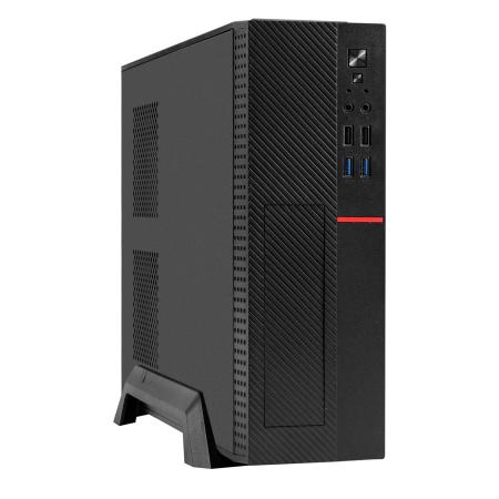 Корпус Desktop ExeGate MI-307U2-M350 (mini-ITX/mATX, БП M350 с вент. 8см, 2*USB+2*USB3.0, HD аудио, черный)
