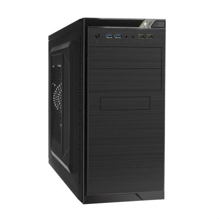 Корпус Minitower ExeGate QA-412U-UNS400 (mATX, БП UNS400 с вент. 12см, 2*USB+2*USB3.0, аудио, черный)