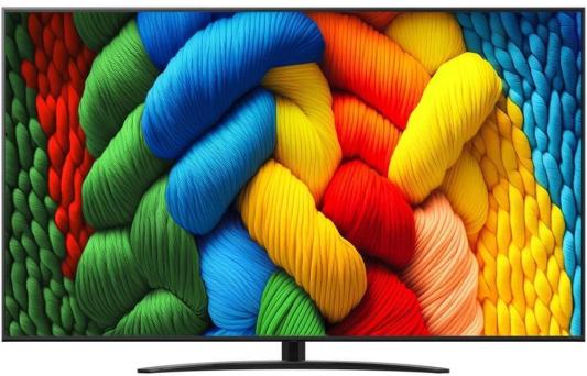 Телевизор LED LG 75" 75NANO81A6A.ARUG черный 4K Ultra HD 60Hz DVB-T DVB-T2 DVB-C DVB-S DVB-S2 USB WiFi Smart TV