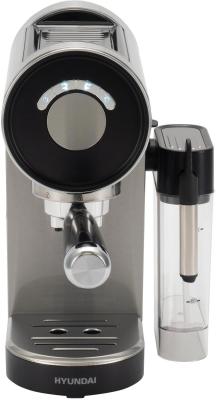 Кофеварка рожковая Hyundai HEM-4305 1350Вт серебристый/черный
