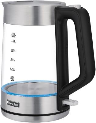 Чайник электрический Rondell RDE-1008 1.7л. 2200Вт прозрачный корпус: стекло