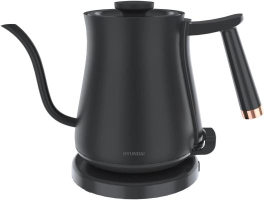 Чайник электрический Hyundai HYK-S5500 0.7л. 1000Вт черный/черный корпус: металл
