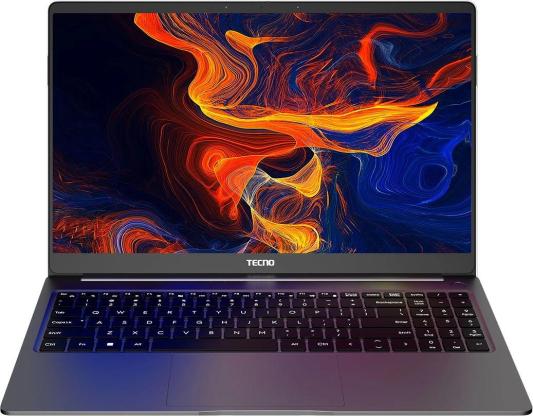 Ноутбук Tecno MegaBook T15DA Ryzen 5 7430U 8Gb SSD512Gb AMD Radeon Graphics 15.6" IPS FHD (1920x1080) Windows 11 Home grey WiFi BT Cam 6140mAh (71003300345)