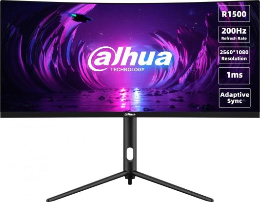 Монитор Dahua 30" DHI-LM30-E330CA черный VA LED 21:9 HDMI матовая HAS Piv 3000:1 250cd 178гр/178гр 2560x1080 200Hz DP FHD 6.5кг