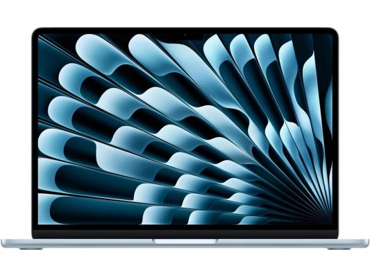 Ноутбук Apple MacBook Air A3240 13.6", 2025, Retina, Apple M4 10 core 4ГГц, 10-ядерный, 24ГБ 512ГБ SSD,  macOS, голубой [mc6v4ll/a]