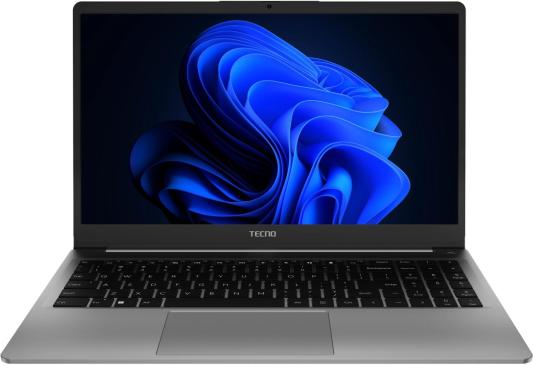 Ноутбук TECNO MegaBook K15SDA 15.6", IPS, AMD Ryzen 5 7430U 2.3ГГц, 6-ядерный, 16ГБ DDR4, 512ГБ SSD,  AMD Radeon Graphics, Windows 11 Home, серый [71003300493]