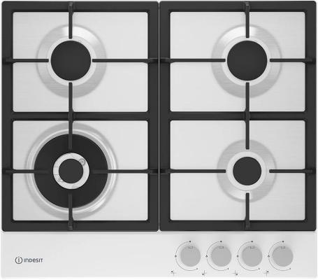 Варочная панель газовая Indesit THPM 642 WS/WH/I белый  (Уценка, мех. повреждение (скол эмали))