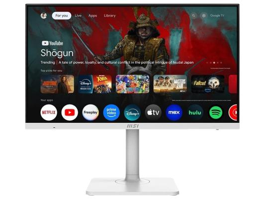 MSI Modern MD272UPSW 27" 16:9 UHD(3840x2160) IPS Flat,4ms(GTG),1000:1,100M:1,300nits,1xHDMI,1xDP,1xUSB-C,2xUSB-A,1xRJ45,Speaker,Tilt,Swivel,Height,Pivot,60Hz,White,1y war-ty