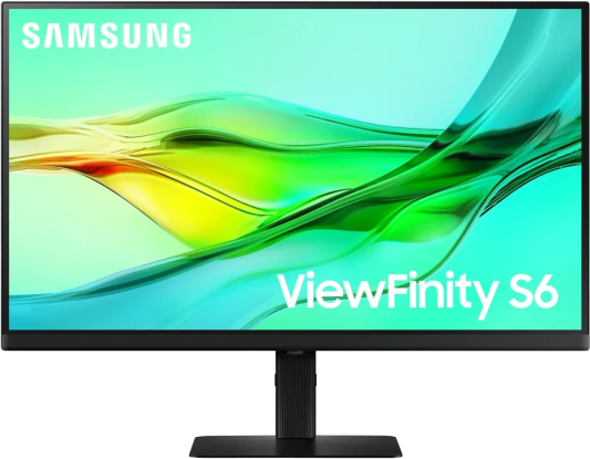 Монитор Samsung S24D604UAU/ Samsung S24A604UAU 24" LCD IPS monitor, 2560x1440, 5(GtG)ms, 350 cd/m2, 100Hz, MEGA DCR (static 1000:1), 178°(V)/178°(H), DP (IN); DP (OUT); HDMI; USB-C (90 Вт), USB 3.0x3Hub; HAS, VESA 100x100 mm, внутренний БП, black