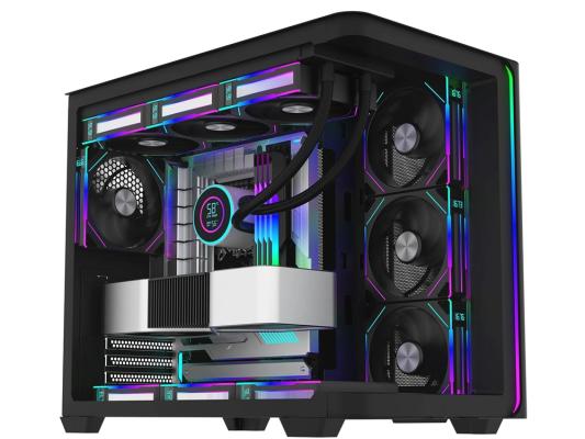 Корпус Bloody BD-CC113 черный без БП ATX 10x120mm 2xUSB3.0 audio bott PSU