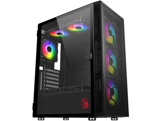 Корпус Bloody BD-CC116 черный без БП ATX 8x120mm 1xUSB2.0 1xUSB3.0 audio bott PSU