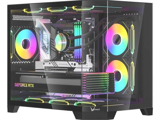 Корпус Formula Crystal Z6M Floe черный без БП mATX 4x120mm 2xUSB3.0 audio bott PSU