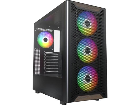 Корпус Montech XR Wood черный без БП ATX 9x120mm 4x140mm 2xUSB3.0 audio bott PSU