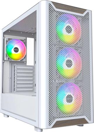 Корпус Montech XR Wood белый без БП ATX 9x120mm 4x140mm 2xUSB3.0 audio bott PSU