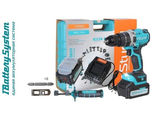 Аккумуляторный шуруповерт Sturm CD2080I