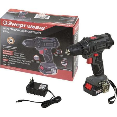 Аккумуляторный шуруповерт Энергомаш ДШ-12