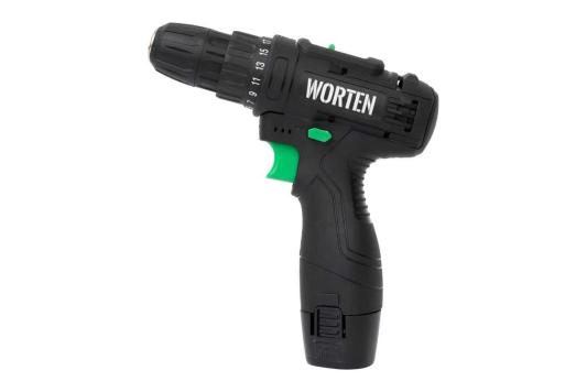 Дрель шуруповерт WORTEN 1АКБ 12В, 32Hm