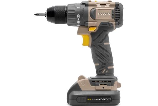 Аккумуляторная бесщеточная дрель-шуруповерт Nocord 901068.NBD-20.2.20.A60-2