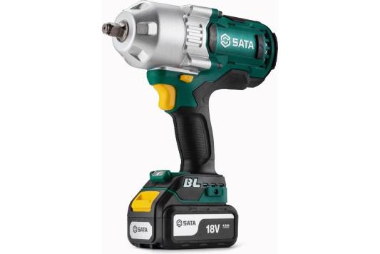 Аккумуляторный бесщёточный ударный гайковерт Sata SC51075