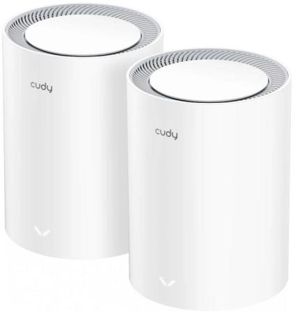 Бесшовный Mesh роутер Cudy M3000 (M3000(2-PACK) WHITE) AX3000 10/100/1000/2500BASE-T белый (упак.:2шт)